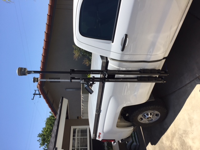 GPS USA Truck Side Mounted DOUBLE Antenna Carry Bracket