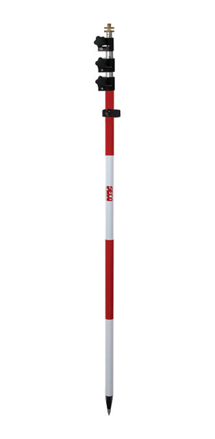 SECO 15.25 ft TLV Prism Pole - Red and White