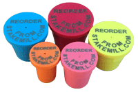 Laser Printed Plastic Rebar Caps