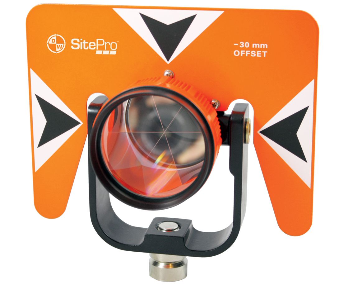 SitePro Tilting Single Prism, 0/-30mm 03-1010-O Orange