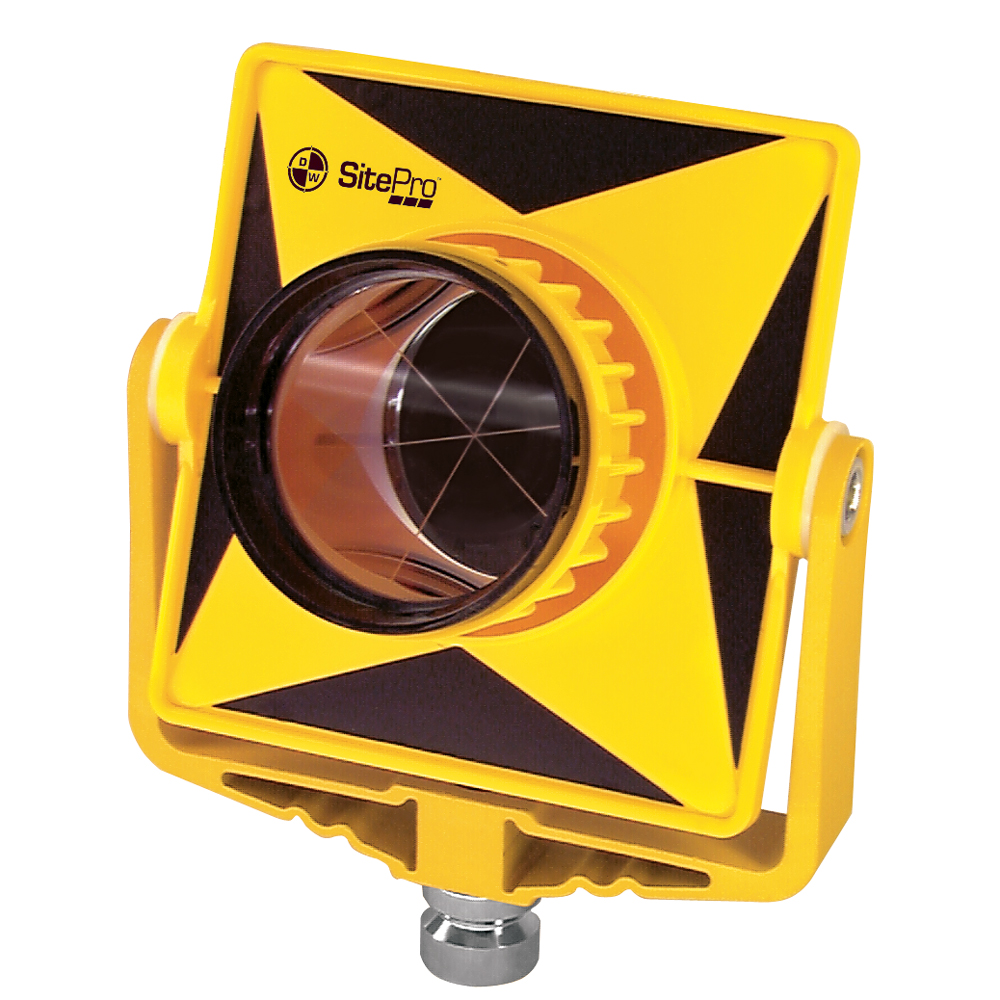 SitePro Single Tilt Prism System, Polycarbonate Yellow SitePro Single Tilt Prism System, Polycarbonate Yellow