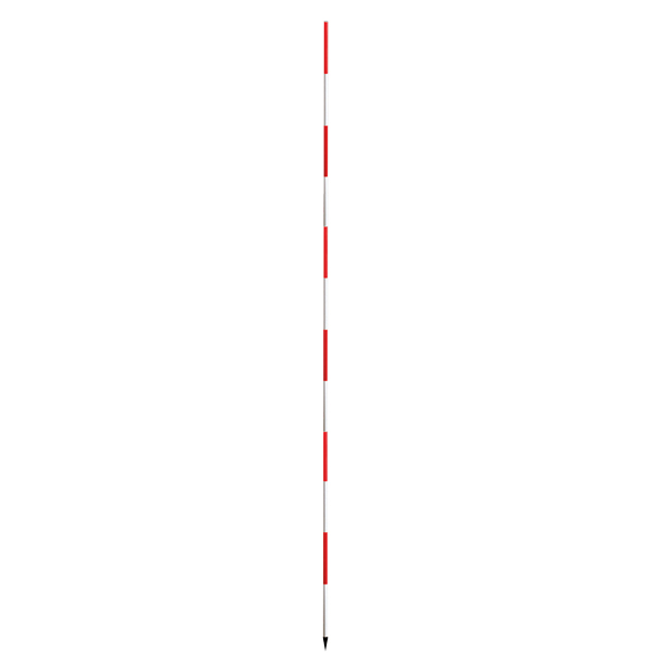 SitePro 12-ft (3.6m) 1.25 in. Aluminum Range Pole - Click Image to Close