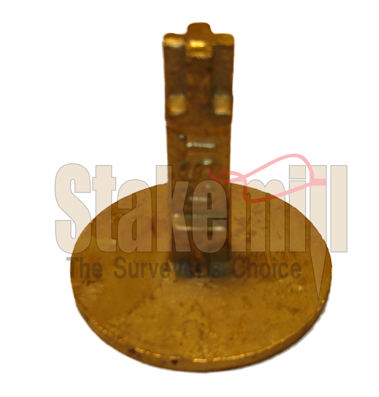 2 Inch Brass Survey Marker Flat Top 19-701 - Click Image to Close