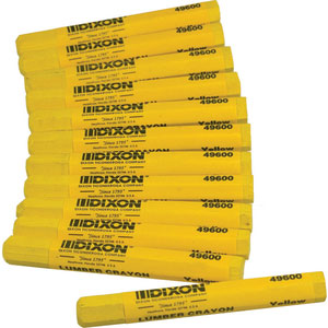 Dixon Ticonderoga Yellow Lumber Crayons (box 12) 49600 - Click Image to Close