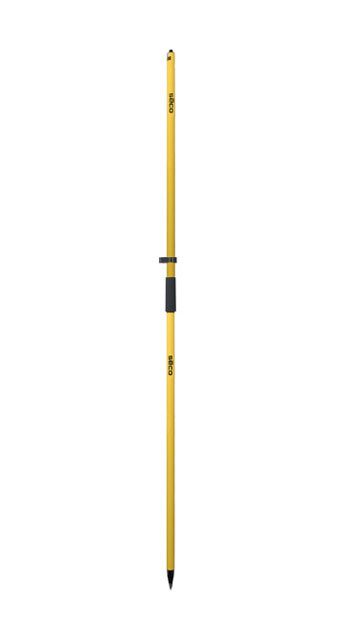 2 m Two-Piece GPS Rover Rod - Yellow 5125-00-YEL - Click Image to Close