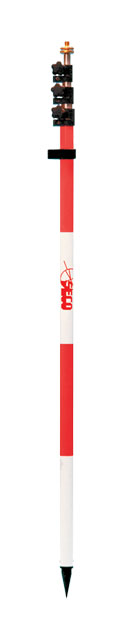 SECO 4.6M TLV Prism Pole - Red and White