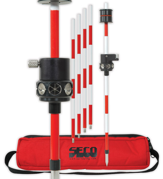 SECO Sliding 360 degree Pin Pole Prism Kit METRIC SECO Sliding 360 degree Pin Pole Prism Kit METRIC