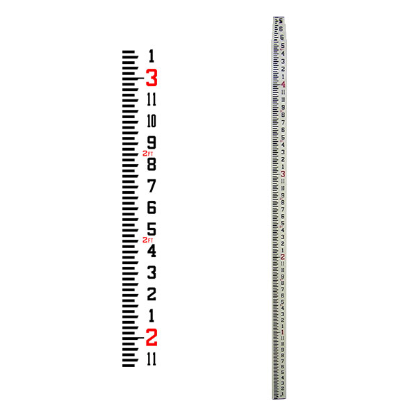 Topcon 16 Ft Fiberglass Grade Rod (Inches) - Click Image to Close
