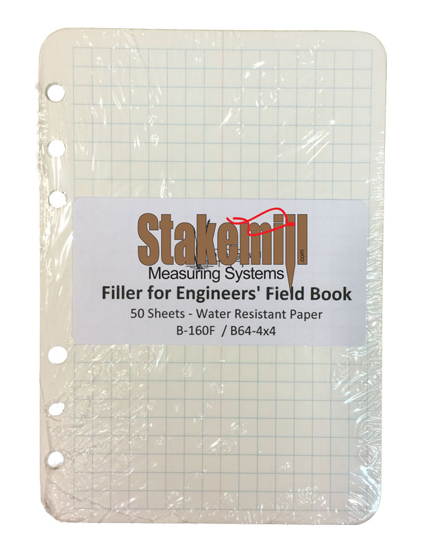 4x4 Field Book Filler Paper Universal Punch 50 pages