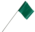 2" x 3" x 21" Green Wire Stake Flag (BN) 2" x 3" x 21" Green Wire Stake Flag (BN)