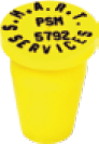 1/2 Inch Rebar Cap #4 Combo Text - Radius & Straight 1/2 Inch Rebar Cap #4 Combo Text - Radius & Straight