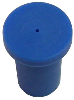 Plastic Cap 3/8" Rebar 1/2" Pipe PLAIN - Click Image to Close