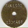 Brass 3/4 Inch Economy Stamped Washer Disc Straight Text Brass 3/4 Inch Economy Stamped Washer Disc Straight Text