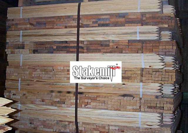 48 Inch 1x1 Pine Grade Stakes Pallet (2500)