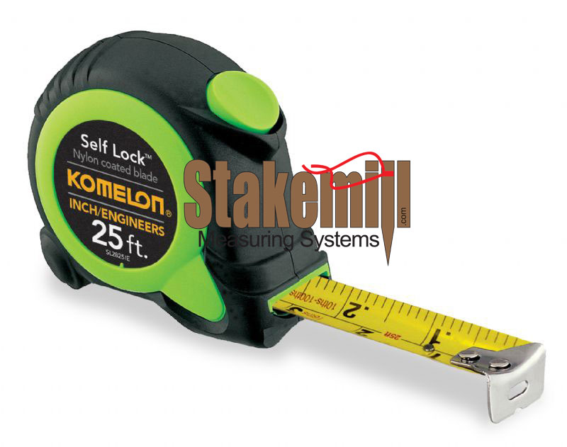 Komelon 25 Ft Self Lock Power Tape 8ths & 10ths SL2825IE - Click Image to Close