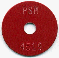 1.5" Aluminum Washer Survey Marker Tags (500 pcs) - Click Image to Close