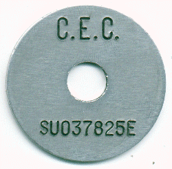 1.5" Aluminum Washer Survey Marker Tags (500 pcs) - Click Image to Close