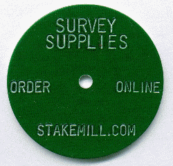1.5" Aluminum Washer Survey Marker Tags (500 pcs)