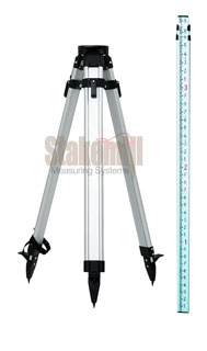 SECO Aluminum HD Surveyor Tripod and CST 8 Ft Grade Rod 10ths SECO Aluminum HD Surveyor Tripod and CST 8 Ft Grade Rod 10ths