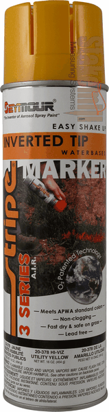 Seymour 3 Series Utility Yellow Inverted Markng Paint 20 oz(Cse) - Click Image to Close