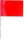 (image for) SitePro 21 Inch Stake Flags 4 x 5 Inch (100 pcs) Red