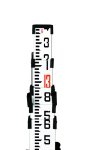 (image for) Dutch Hill Aluminum Leveling Rod, 16ft, Feet Tenths/100ths Scale