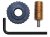 (image for) 5/8 X 11 Prism Mounting Adapter Kit Crain Rod & Flat/Oval 91258