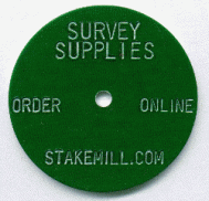 (image for) 1.25" Aluminum Washer Survey Marker Tags (500 pcs)
