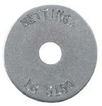 (image for) Aluminum 1-1/2 Inch HD Stamped Washer Disc 3/32" Thick