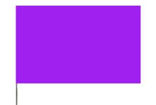 (image for) 2" x 3" x 21" Purple Wire Stake Flag (BN)