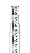 (image for) Dutch Hill Fiberglass Leveling Rod 25ft Feet Tenths/100ths Scale