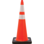 (image for) 36 Inch 12 pound Safety Cone with Dual Reflective Bands