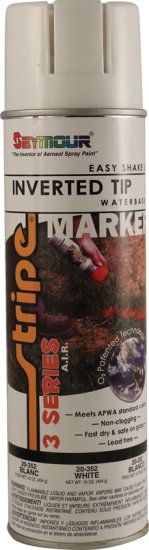 (image for) Seymour 3 Series White Inverted Marking Paint 20 oz (Cse) - Click Image to Close