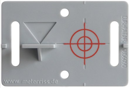 (image for) Rothbucher Gray 40 mm Reflective Smart Target Adhesive (10 pack)