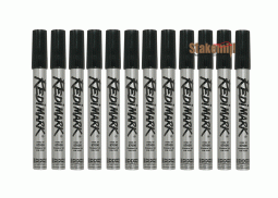 (image for) Black Redimark Markers Metal Barrel (box 12) Dixon 87170