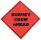 (image for) US Made SURVEY CREW AHEAD Nylon Mesh Roll Up Sign 48 Inch