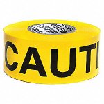 (image for) Presco CAUTION Barricade Tape 3 mil 3" x 1000'