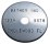 (image for) 1 1/2" Stainless Steel Disc - Stamped Straight Text 1/16" Thick