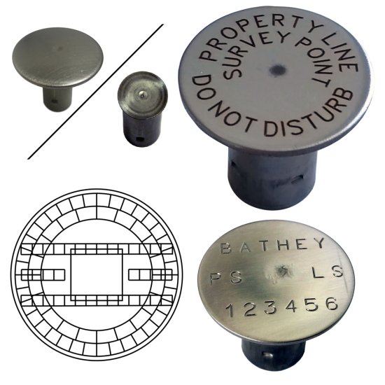 (image for) Stainless Steel 1/2" Rebar Cap - Laser Marked - 1 1/2" Top - Click Image to Close