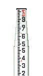 (image for) Dutch Hill Fiberglass Leveling Rod 25ft Feet Tenths/100ths Scale