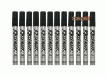 (image for) Black Redimark Markers Metal Barrel (box 12) Dixon 87170