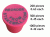 (image for) Laser Printed 3/4" Plastic Rebar Cap 2 Rows of Text