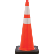 (image for) 36 Inch 12 pound Safety Cone with Dual Reflective Bands