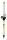 (image for) 2.3' HI-VIS SitePro Aluminum Mini Prism Pole 07-4027-TMA-FY