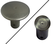 (image for) Stainless Steel 5/8" Rebar Cap - 1-1/2" Top - Plain