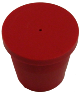(image for) Plastic Cap 5/8" Rebar 1" Pipe PLAIN