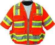 (image for) SECO 8365 ANSI/ISEA Class 3 DOT Safety Vest Fluorescent Orange