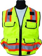 (image for) SECO 8265 ANSI/ISEA Class 2 DOT Safety Vest Fluorescent Yellow