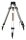 (image for) SECO Heavy-Duty Aluminum Tripod Square Leg, Flat Head Black