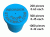 (image for) Laser Printed 5/8" Plastic Rebar Cap 2 Rows of Text
